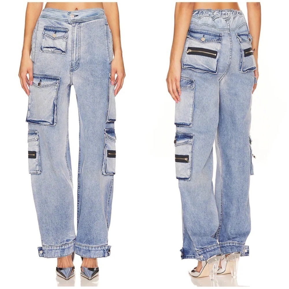 EB Denim Cargo Pants in Rain Wash Size XL